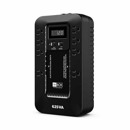 W BOX 625VA/390W/8 OUT UPS W/BA 0E-625V8LCD2